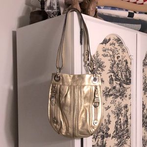 B Makowsky Gold and Silver Bag Free Shipping!